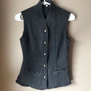 Vintage Armani Jeans black denim vest 🖤